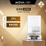 MOVA E40 Ultra Robot Vacuum | 19000Pa | Hot-Air Self Cleaning | Extendable Mop | Anti-Tangle Side Br