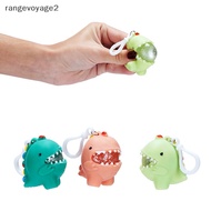 [rangevoyage2] Cartoon Dinosaur Squeeze Bubble Monster Stress Relief Toy Keychain Squeeze Pinch Ball Squishy Toy [sg]