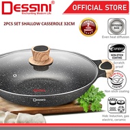 DESSINI Italy Casserole Die Cast Aluminium Induction Non-Stick Pan (32cm) CRSP-32