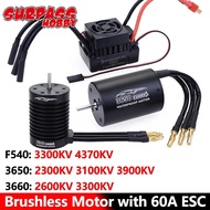 < Ready Stock > F540-V2 3650 3660 Waterproof Brushless Motor with 60A ESC SURPASS HOBBY Combo F540 B