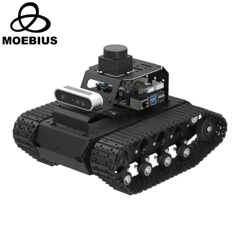 Hiwonder MentorPi T1 Raspberry Pi Robot Car Tank Chassis ROS2 AI Coding Robot with Large AI model, S