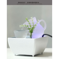 Nordic Water Fountain Feng Shui Fortune Home Creative Office Decorations Gadget Desktop Fresh Greenery Decoration