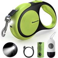 Retractable Dog Leash with LED Flashlight, Douexio Upgrade 3 in 1 Dog Leash Retractable for Small Me