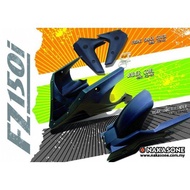 FZ150 V1 V2 COVER SET HITAM YAMAHA FZ-150 FORK LOWER BAJAK BELLYPAN BELL PAN HUGGER REAR INNER MANGA