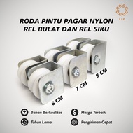 SIKU Nylon Wheels for Fence Doors, Round and Elbow U and V Rails, Nylon Wheels, Iron Fences, Iron Do