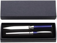 Monarc Duo Executive Rollerball Pen and Letter Opener Set - Brass Construction, Gel Ink - Gift Giving Set (Blue)