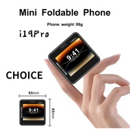Folding Screen Mobile Phone i19pro Rotating Mini Flip Small Built-in Dual Card All-in-One Mobile Pho
