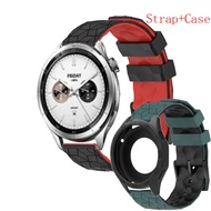 Xiaomi Watch S4 46mm Watchband + Case For Xiaomi Watch S4 46mm Strap Replacement Silicone Strap For 