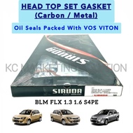 Head Top Set Gasket (Oil Seal - VOS Viton) Saga BLM FLX 1.3 1.6