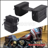 Motorcycle Club Style Essential Saddlebag Escape Bags &amp; Thug Style T-bar Handlebar Bag For Harley Dyna Sportster Cus