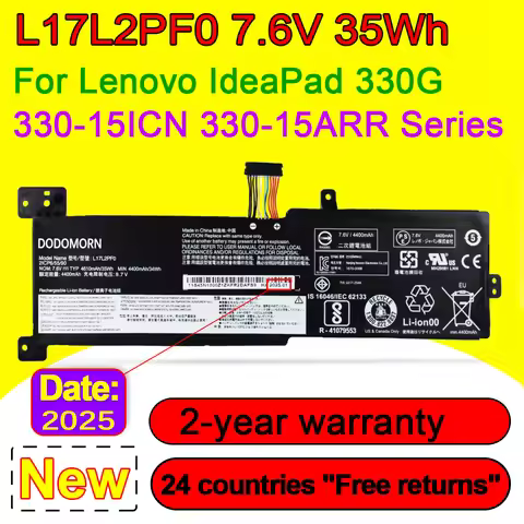 NEW L17L2PF0 for Lenovo IdeaPad 330G 330-15ARR L17D2PF1 L17M2PF0 L17M2PF1 L17M2PF2 Laptop Battery