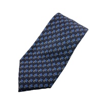 【二手】香奈兒 (CHANEL) 可可標誌商務通勤花卉領帶 海軍藍