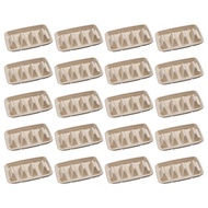 10/20Pcs Disposable Taco Holders for Parties Sturdy Taco Tray Holder with Dividers Eco-Friendly Taco