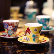 Ceramic Retro Small Tea Cup Master Cup White Sake Sake Cup Saucer Saucer Tea Cup