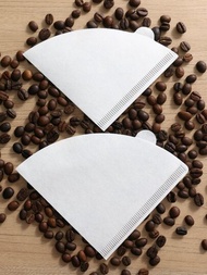 1件白色咖啡過濾器紙,100入組/包,可用在2尺寸: