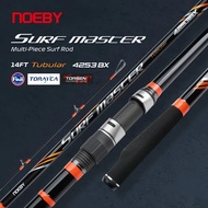 3LMD NOEBY Surf Casting Fishing Rod 4.25m 3 Section 14FT Tubular Carbon Fuji Guide DPS Reel Seat Sin