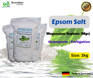 2kg Baja Garam Mgs Epsom Salt-Magnesium Sulphate-Agricultural-Fertigation &amp; Hydroponic