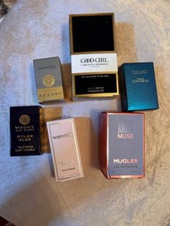 Miniature Perfume Set - Azzaro, Versace, Mugler, etc.香水版