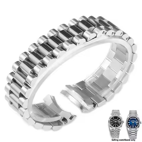904L Solid Stainless Steel Watch Accessories Band For Rolex DATEJUST DAY-DATE OYSTERPERTUAL DATE Sil