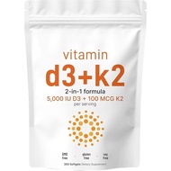 Vitamin D3 5000 IU with K2软胶囊精油坚果油AD513#.