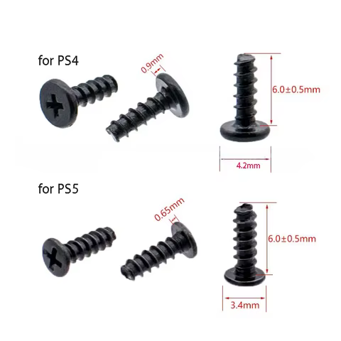 10pcs Screw for PS4 PS5 Gamepad Outer Shell Cross Screw for SONY PlayStation 4 PlayStation 5 Wireles