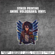 Itachi uchiha Waterproof Hologram Sticker by 101 stickers