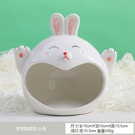 Sarang seramik hamster, sarang penyejuk, rumah tidur, sarang haiwan peliharaan, sarang kecil seramik