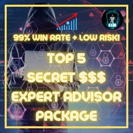 🔥 TOP 5 NO MARTINGALE & HIGH PROFIT EA COLLECTION 🔥 GOLD & FOREX EA WORTH 2500 USD🔥SINGLE ENTRY NO M