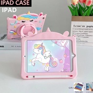 For IPad 10th 9th Gen Case with Pen Slot for Kids Cute Cartoon Ipad Pro 11 10.5 9.7 10.9 10.2 Inch Cover Shockproof Ipad 8th 7th 6th 5th Generation Ipad Mini 6 Air 5 4 3 2 1 Case