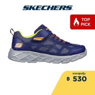 Skechers สเก็ตเชอร์ส รองเท้าเด็กผู้ชาย รองเท้าผ้าใบ Boys S-Lights Dynamic-Flash Rezlur Shoes - 401529L-NVOR Lights Lightweight