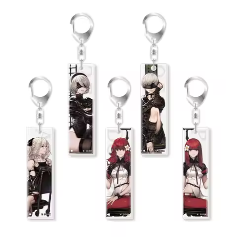NieR:Automata YoRHa No.9 YoRHa Type A YoRHa No.2 Devola Popola HD Acrylic Keychain Bag pendant anime