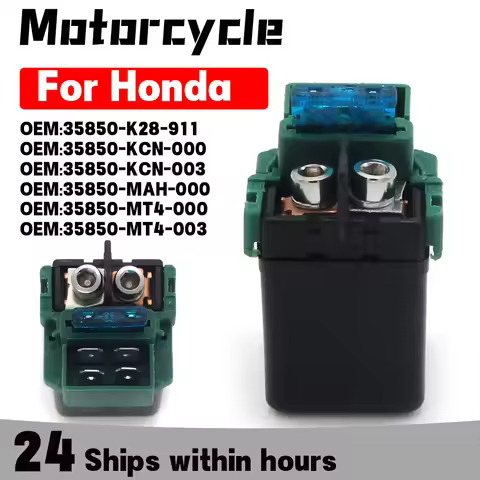 Starter Relay Solenoid For Honda GL1500C VALKYRIE CB600F Hornet 600 CBF500 CBF600 CBF1000 CBR650F AB
