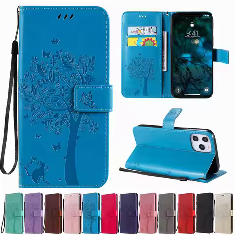 Leather Wallet Case For Xiaomi Redmi 9A 9C 9T 10A 10C 12C 13C 14C Flip Stand Phone Cover For Redmi A