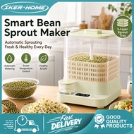 IKER Home Automatic Bean Sprout Maker 3‐Layer Tray Multifunctional Yogurt Natto Rice Wine Maker