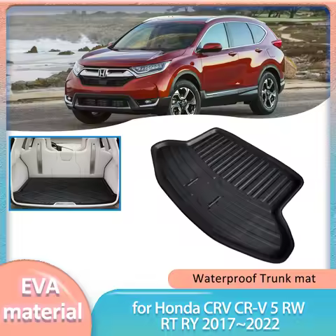 Car Trunk Mat for Honda CRV CR-V 5 RW RT RY 2017~2022 2018 Boot Liner Cargo Floor Luggage Carpet Wat
