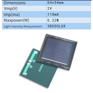 Mini Solar Panel 2V 120MA for School Project RBT DIY Accessories ( DIY Kipas Solar ) / STEM Projek R