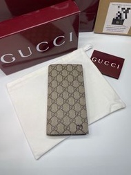 GUCCI GG Emblem Wallet 長款 銀包 男款