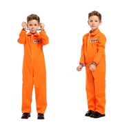 The O.C Cosplay Orange County Jail Boiler Jump Suit Prison Convict Boys Kids Fancy Dress