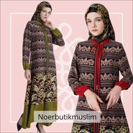 Hikmat Fashion Original D8812 Abaya Hikmat  noerbutikmuslim Gamis