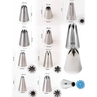 NOZZLE 1M NO.806 / NOZZLE NO.863 / 864 / 4B / 810 Cake decoration piping tube acuan hiasan kek