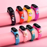 LED Carton Disney Princess Waterproof Digital Watch for Kids Boys GirlsSport Kid Touch SmartWatch