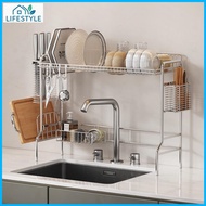 304 Stainless Steel Kitchen Sink Rack Above the Sink Dish Rack Dishwashing Sink Dish Drain Rack Stor