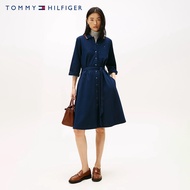 TOMMY HILFIGER - Women's Dress Rwb Buttoned Ss Polo Drs 3/4 - WW0WW46137C1G
