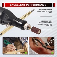 Electric Engraver PenEngraving Tool Kit for Metal Glass Stones Ceramic Plastic Wood Jewelry with Pol