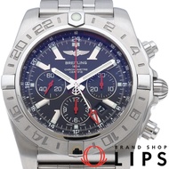 百年靈 Chronomat GMT 限量版，全球限量 2000 枚，型號 Chronomat GMT AB0412/S041B48PS，不銹鋼材質，男士腕錶，黑色，拋光處理，成色極佳 [二手]