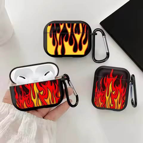Earphone Cases Cover Case For Airpods 2 Pro Pro2 3 1 Pro3 4 Flame