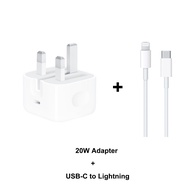 20W USB-C Power Adapter With USB-C to Lightning Cable - Fast Charging for iPhone 14 Pro Max Type C W