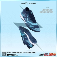 Giày Đá Bóng Iwin Mazig Đế TF Màu Xanh Đen - Giày Thể Thao Cho Sân Cỏ Nhân Tạo