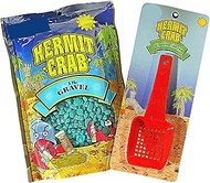 Needzo Hermit Crab Home Gravel Substrate and Scooper, Colorful Starter Kit for Terrarium and Aquarium Habitats, Pack of 2