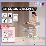 WPO Newborn Baby Foldable Diapers Changing Table Folding Type Pampers Changing Table